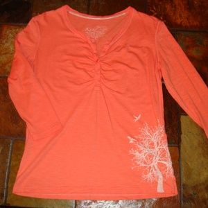 Kuhl Top 3/4 Sleeve Tangerine Orange XL